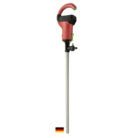 FLUX Drum Pump, Polypropylene, 39" Long, Battery Operated Motor, 100 Watts Power 24-ZORO0050